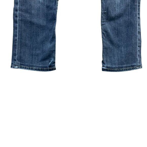 BKE Mens 33R Carter Straight Jeans Blue Denim Zip Fly Medium‎ Wash Stretch - Picture 7 of 16